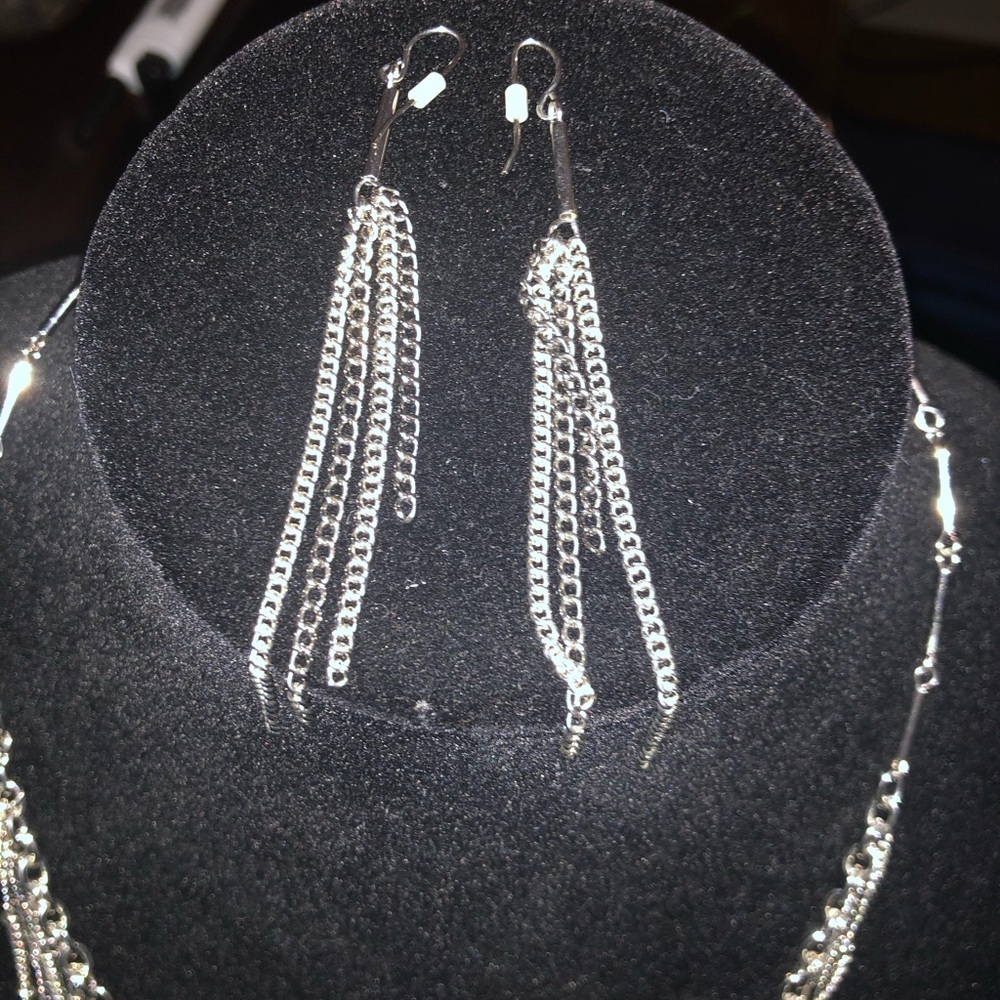 NWOT Necklace with matching earrings.